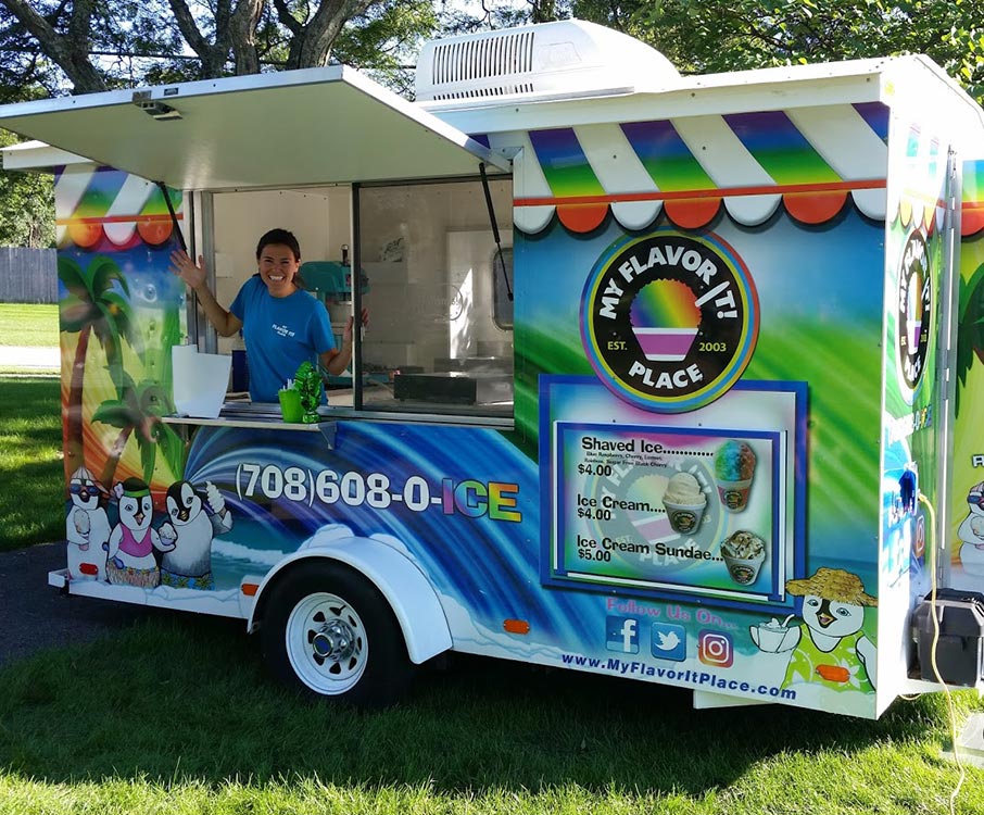 Our ice cream catering truck